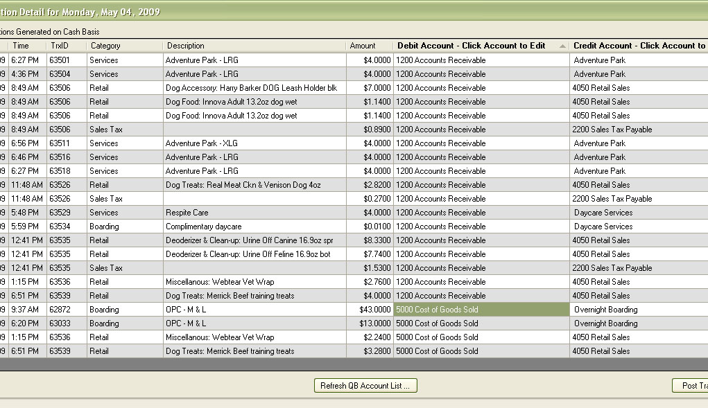 Quickbooks Chart Of Accounts Template